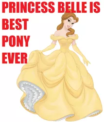 Size: 958x1118 | Tagged: safe, banned from derpibooru, deleted from derpibooru, derpibooru import, caption, disney, disney princess, image macro, meme, op is a lemur, princess belle, text