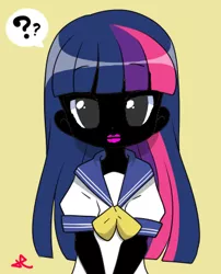 Size: 362x447 | Tagged: safe, artist:lolopan, banned from derpibooru, deleted from derpibooru, derpibooru import, twilight sparkle, clothes, politically correct, school uniform, solo, sweden would be proud