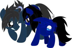 Size: 6358x4247 | Tagged: safe, artist:natusoulsilver, banned from derpibooru, deleted from derpibooru, derpibooru import, oc, oc:shadow azure, oc:silver blur, unofficial characters only, pegasus, pregnant