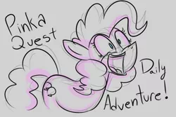 Size: 1280x853 | Tagged: safe, artist:amarcato, banned from derpibooru, deleted from derpibooru, derpibooru import, pinkie pie, pinkaquest, sketch, solo, tumblr