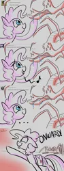 Size: 1280x3412 | Tagged: safe, artist:amarcato, banned from derpibooru, deleted from derpibooru, derpibooru import, pinkie pie, boop, comic, monster, pinkaquest, tumblr