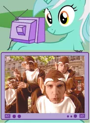 Size: 565x772 | Tagged: safe, banned from derpibooru, deleted from derpibooru, derpibooru import, lyra heartstrings, bad touch, bloodhound gang, exploitable meme, meme, meta, molestation, obligatory pony, personal space invasion, solo, tv meme