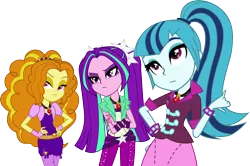 Size: 6000x3993 | Tagged: safe, artist:mustachecashdash, banned from derpibooru, deleted from derpibooru, derpibooru import, adagio dazzle, aria blaze, sonata dusk, equestria girls, rainbow rocks, .svg available, absurd resolution, the dazzlings, vector