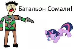 Size: 964x642 | Tagged: grimdark, banned from derpibooru, deleted from derpibooru, derpibooru import, twilight sparkle, 1000 hours in ms paint, disgusted, donetsk people's republic, givi, meta, misanthrophy, this will end in death, vector, war in donbass, why