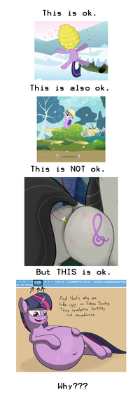 Size: 1000x3000 | Tagged: questionable, banned from derpibooru, deleted from derpibooru, derpibooru import, screencap, bee, insect, bee fetish, bee sting, complaint, fetish, text, unbirthing, vore
