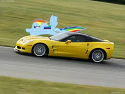 Size: 800x600 | Tagged: safe, artist:rdbrony16, banned from derpibooru, deleted from derpibooru, derpibooru import, rainbow dash, car, chevrolet, corvette, race