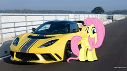 Size: 1920x1080 | Tagged: safe, artist:rdbrony16, banned from derpibooru, deleted from derpibooru, derpibooru import, fluttershy, car, lotus (car), lotus evora