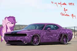 Size: 1280x850 | Tagged: safe, artist:sylwek1191, banned from derpibooru, deleted from derpibooru, derpibooru import, oc, unofficial characters only, car, dodge, dodge challenger, photo