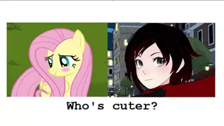 Size: 500x282 | Tagged: safe, banned from derpibooru, deleted from derpibooru, derpibooru import, fluttershy, ruby rose, rwby