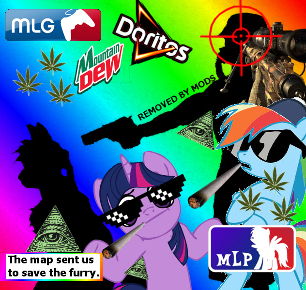 Size: 632x599 | Tagged: safe, banned from derpibooru, deleted from derpibooru, derpibooru import, rainbow dash, twilight sparkle, furry, hostage, mlg, rescue mission