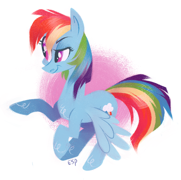 Size: 1101x1097 | Tagged: safe, artist:spacekitsch, banned from derpibooru, deleted from derpibooru, derpibooru import, rainbow dash, pointing, solo