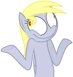 Size: 4746x5000 | Tagged: safe, artist:zutheskunk, banned from derpibooru, deleted from derpibooru, derpibooru import, derpy hooves, pegasus, pony, .svg available, absurd resolution, female, mare, shrug, simple background, transparent background, vector