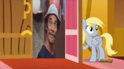 Size: 1273x706 | Tagged: safe, banned from derpibooru, deleted from derpibooru, derpibooru import, derpy hooves, slice of life (episode), derpy's door, don ramon, el chavo del 8, exploitable meme, meme, obligatory pony