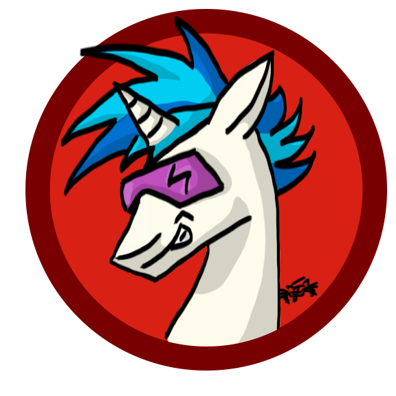 Size: 576x576 | Tagged: safe, artist:olificus, banned from derpibooru, deleted from derpibooru, derpibooru import, vinyl scratch, logo, record scrape, rule 63, three ponies play, threeponiesplay, vinyl