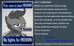 Size: 1275x800 | Tagged: safe, banned from derpibooru, deleted from derpibooru, derpibooru import, chickun, drama, exploitable meme, faic, forced meme, freedom, funposting, liberty, meme, murica