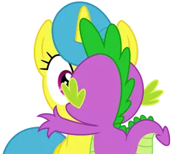 Size: 1211x1091 | Tagged: safe, artist:bluemeganium, artist:dashiesparkle, banned from derpibooru, deleted from derpibooru, derpibooru import, edit, vector edit, lemon hearts, spike, kissing, lemonspike, shipping, straight, vector