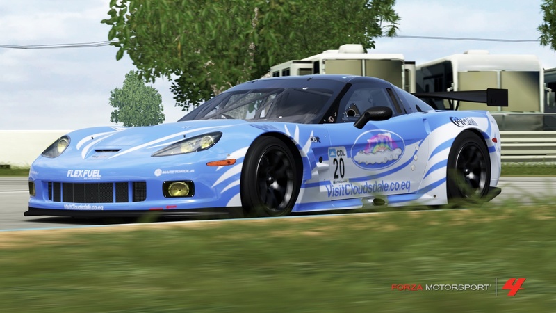 Size: 1280x720 | Tagged: safe, artist:skyline333, banned from derpibooru, deleted from derpibooru, derpibooru import, car, chevrolet, cloudsdale, corvette, corvette c6, forza motorsport 4