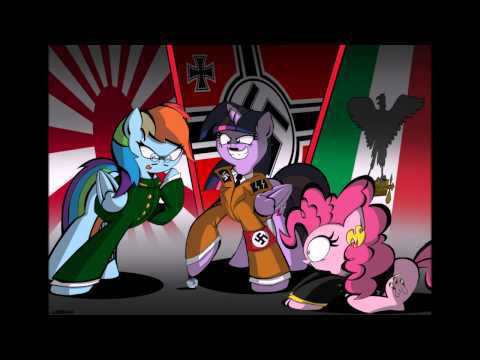 Size: 480x360 | Tagged: safe, banned from derpibooru, deleted from derpibooru, derpibooru import, pinkie pie, rainbow dash, twilight sparkle, axis powers, italy, japan, japanese empire, nazi, nazi germany, world war ii