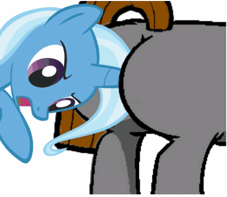 Size: 456x395 | Tagged: questionable, banned from derpibooru, deleted from derpibooru, derpibooru import, trixie, oc, animated, horn, horn penetration, penetration