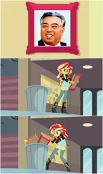 Size: 558x941 | Tagged: safe, banned from derpibooru, deleted from derpibooru, derpibooru import, sunset shimmer, equestria girls, my past is not today, kim il sung, north korea