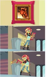 Size: 580x941 | Tagged: safe, banned from derpibooru, deleted from derpibooru, derpibooru import, sunset shimmer, equestria girls, my past is not today, exploitable meme, meme, mr big, narc (video game)