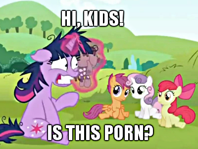 Size: 400x300 | Tagged: questionable, banned from derpibooru, deleted from derpibooru, derpibooru import, screencap, apple bloom, scootaloo, smarty pants, sweetie belle, lesson zero, caption, cropped, exploitable meme, image macro, meme, text
