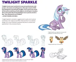 Size: 987x809 | Tagged: safe, banned from derpibooru, deleted from derpibooru, derpibooru import, owlowiscious, twilight sparkle, twilight twinkle, the art of equestria, concept, text