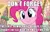 Size: 610x389 | Tagged: safe, banned from derpibooru, deleted from derpibooru, derpibooru import, pinkie pie, caption, cnn, democrat, democratic debate, female, image macro, looking at you, meme, old news, politics, reminder, solo, text