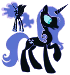 Size: 900x974 | Tagged: safe, artist:absolutecactus, banned from derpibooru, deleted from derpibooru, derpibooru import, fleur-de-lis, nightmare moon, palette swap, recolor