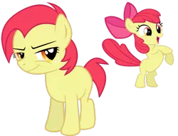 Size: 1022x781 | Tagged: safe, artist:absolutecactus, banned from derpibooru, deleted from derpibooru, derpibooru import, apple bloom, babs seed, palette swap, recolor