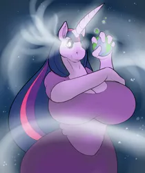 Size: 2563x3046 | Tagged: suggestive, artist:freebird11, banned from derpibooru, deleted from derpibooru, derpibooru import, twilight sparkle, anthro, big breasts, breasts, busty twilight sparkle, female, goddess, huge breasts, macro, pony bigger than a planet, solo, solo female, space, xk-class end-of-the-world scenario