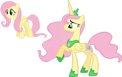 Size: 1024x648 | Tagged: safe, artist:absolutecactus, banned from derpibooru, deleted from derpibooru, derpibooru import, edit, fluttershy, princess luna, alicorn, alicornified, fluttercorn, palette swap, race swap, recolor, simple background