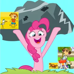 Size: 893x896 | Tagged: safe, banned from derpibooru, deleted from derpibooru, derpibooru import, screencap, pinkie pie, crossover, cute, pip ahoy, solo