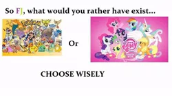 Size: 780x438 | Tagged: safe, banned from derpibooru, deleted from derpibooru, derpibooru import, pokémon, pony questionnaire, would you rather