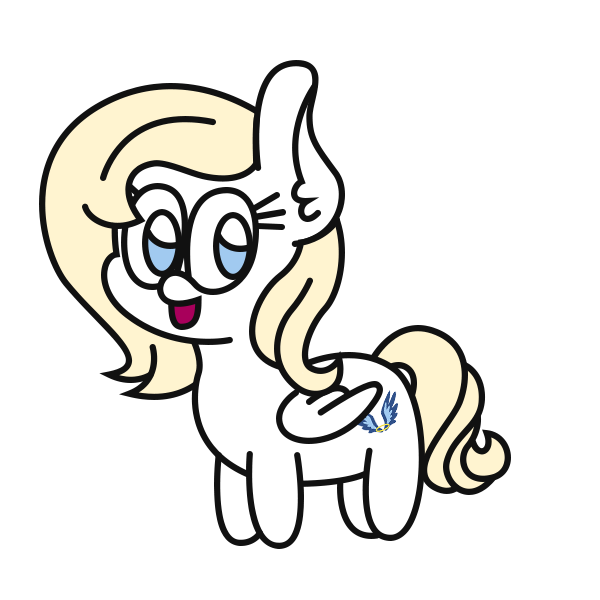 Size: 600x600 | Tagged: safe, artist:stephanoodle, banned from derpibooru, deleted from derpibooru, derpibooru import, oc, oc:freyja angel, pegasus, chibi, solo