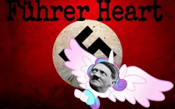Size: 1500x937 | Tagged: semi-grimdark, banned from derpibooru, deleted from derpibooru, derpibooru import, princess flurry heart, the crystalling, hitler did nothing wrong, hitler parodies, meme, nazi, nazipone, offensive, photoshop