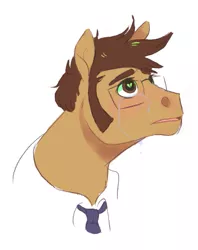 Size: 595x751 | Tagged: safe, artist:tegechu, banned from derpibooru, deleted from derpibooru, derpibooru import, doctor whooves, time turner, pony, crying, male, solo, stallion, tenth doctor, wingding eyes