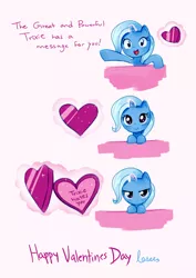 Size: 700x987 | Tagged: safe, anonymous artist, banned from derpibooru, deleted from derpibooru, derpibooru import, trixie, bait and switch, comic, heart (organ), holiday, magic, organs, valentine's day