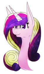 Size: 3542x5917 | Tagged: safe, artist:zaldia-mavi, banned from derpibooru, deleted from derpibooru, derpibooru import, princess cadance, absurd resolution, bust, image, jpeg, my little pony, portrait, simple background, solo