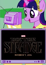 Size: 453x641 | Tagged: safe, banned from derpibooru, deleted from derpibooru, derpibooru import, twilight sparkle, alicorn, doctor strange, exploitable meme, meme, obligatory pony, tv meme, twilight sparkle (alicorn)