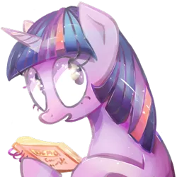 Size: 500x500 | Tagged: safe, artist:tilling-tan, banned from derpibooru, deleted from derpibooru, derpibooru import, twilight sparkle, book, solo