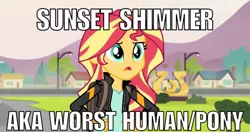 Size: 1000x528 | Tagged: safe, banned from derpibooru, deleted from derpibooru, derpibooru import, screencap, sunset shimmer, equestria girls, friendship games, bait, low quality bait