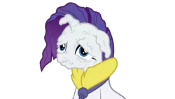 Size: 8533x4800 | Tagged: safe, artist:chebut, banned from derpibooru, deleted from derpibooru, derpibooru import, rarity, applejack's "day" off, absurd resolution, bathrobe, clothes, faic, prunity, pruny, robe, solo, vector