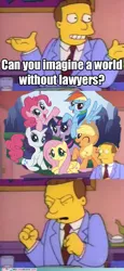 Size: 476x1032 | Tagged: safe, banned from derpibooru, deleted from derpibooru, derpibooru import, applejack, fluttershy, pinkie pie, rainbow dash, rarity, twilight sparkle, mane six, simpsons