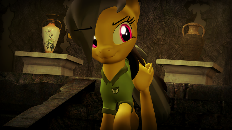 Size: 2920x1642 | Tagged: safe, artist:prettyboyace, banned from derpibooru, deleted from derpibooru, derpibooru import, daring do, 3d, solo