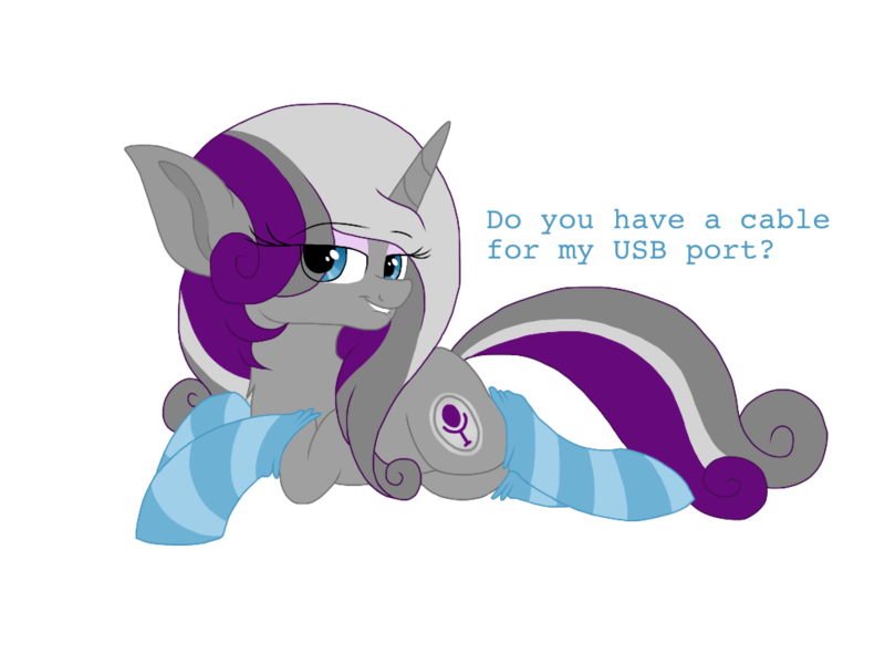 Size: 1024x768 | Tagged: suggestive, artist:php76, banned from derpibooru, deleted from derpibooru, derpibooru import, ponified, pony, bedroom eyes, chest fluff, clothes, dialogue, eyeshadow, lip bite, looking at you, makeup, pickup lines, prone, siri, socks, solo, striped socks