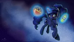 Size: 1280x720 | Tagged: safe, artist:the-park, banned from derpibooru, deleted from derpibooru, derpibooru import, princess luna, gamer luna, chips, doritos, food, glasses, headphones, headset, magic, mountain dew, solo, telekinesis