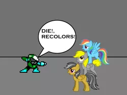 Size: 800x600 | Tagged: semi-grimdark, banned from derpibooru, deleted from derpibooru, derpibooru import, daring do, derpy hooves, rainbow dash, pony creator, anti-brony, background pony strikes again, drama bait, edgy, hater, hypocrisy, op needs to stop, recolor, shitposting