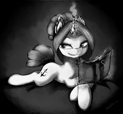 Size: 1116x1035 | Tagged: safe, artist:angrylittlerodent, banned from derpibooru, deleted from derpibooru, derpibooru import, oc, oc:taffeta, book, grayscale, monochrome, solo