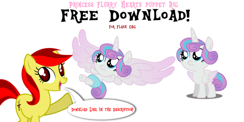 Size: 1200x600 | Tagged: safe, artist:pointnabi, banned from derpibooru, deleted from derpibooru, derpibooru import, princess flurry heart, pony, 3q, adobe flash, adobe flash cs6, animated, baby, baby pony, big eyes, big horn, cute, free download, free to use, horn, large wings, puppet, puppet rig, red eyes, wings, yellow pony